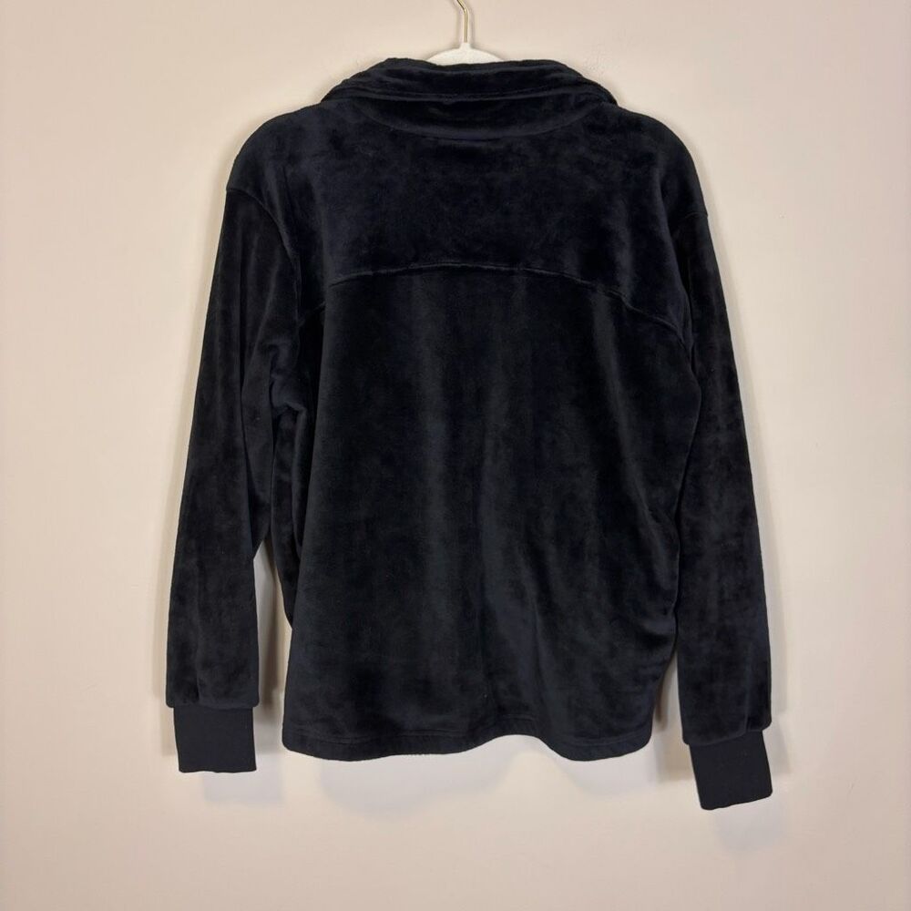 Athleta Black Recover Cozy Karma Full Zip Fleece Jacket Medium - Picture 2 of 6